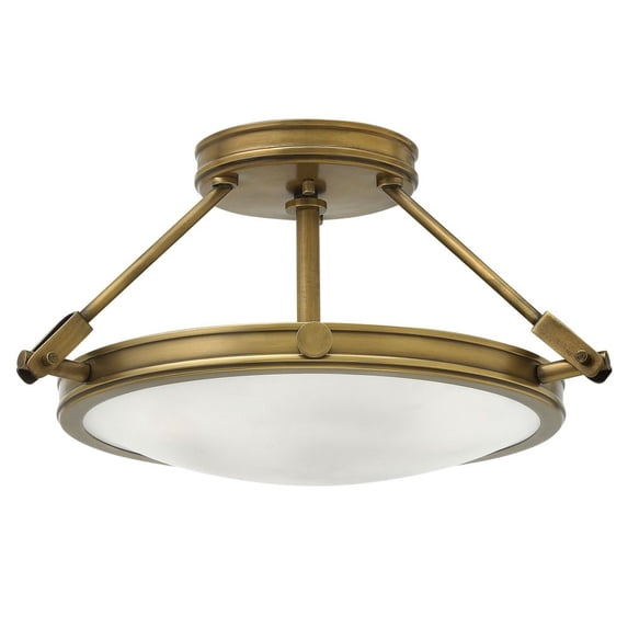 Hinkley Lighting - Three Light Semi-Flush Mount - Foyer - Collier - 3 Light