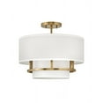 thumbnail image 1 of 38893LCB-Hinkley Lighting-Graham - 3 Light Medium Semi-Flush Mount in Transitional Style - 16 Inches Wide by 13.75 Inches High-Lacquered Brass Finish, 1 of 7