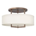 thumbnail image 1 of Hampton 3 - Light Brushed Bronze Dark Brown Mid Century Modern Incandescent Metal, 1 of 8