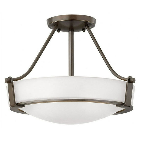 Hinkley Lighting - Three Light Semi-Flush Mount - Foyer - Hathaway - 3 Light