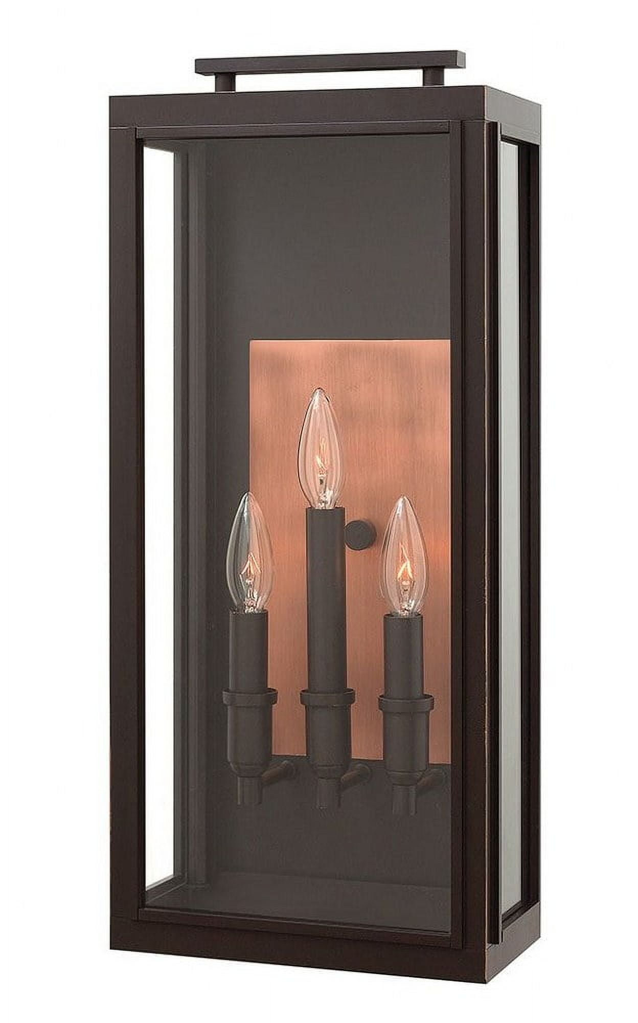 Oil Rubbed Bronze 3-Light Dimmable Outdoor Sconce