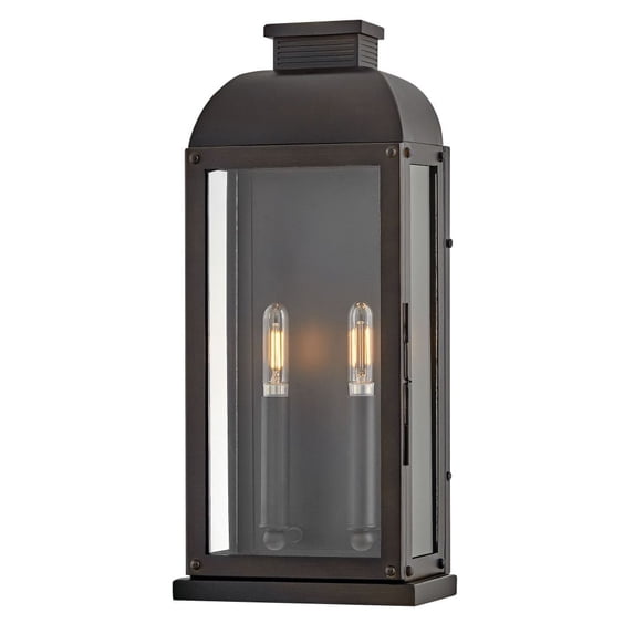 28834DX Hinkley Lighting Tiverton - 10W 2 LED Mediuml Outdoor Wall Lantern In Traditional Style-17 Inches Tall and 7.5 Inches Wide