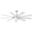 thumbnail image 1 of 904260FWW-LWD Hinkley Lighting Turbine - 9 Blade Ceiling Fan with Light Kit-17.5 Inches Tall and 60 Inches Wide-Chalk White Finish-Chalk White Blade, 1 of 12