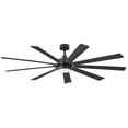 thumbnail image 1 of 904280FBB-LWD Hinkley Lighting Turbine - 9 Blade Ceiling Fan with Light Kit-17.5 Inches Tall and 80 Inches Wide-Matte Black Finish-Matte Black Blade, 1 of 15