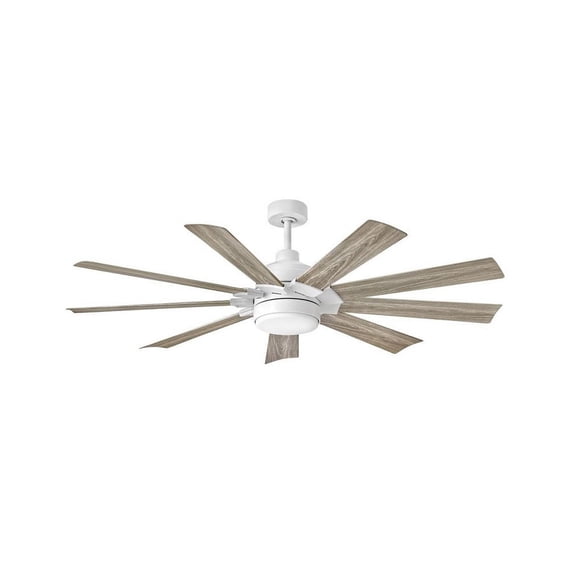 Hinkley Lighting - Turbine - 9 Blade Ceiling Fan with Light Kit In Modern and