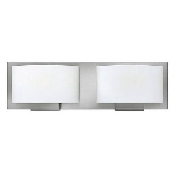 2 Light Bath Vanity In Modern Style 16 Inches Wide By 5 Inches High-Brushed Nickel Finish-Halogen Lamping Type Hinkley Lighting 53552Bn