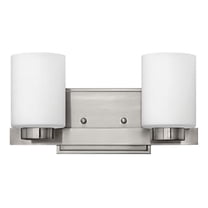 5052BN-LED Hinkley Lighting Mileys - 2 Light Bath Vanity in Transitional Style - 13 Inches Wide by 7 Inches High-Brushed Nickel Finish-Cased Opal