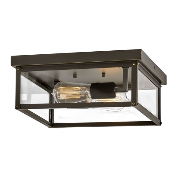 Hinkley Lighting - Two Light Flush Mount - Beckham - 16W 2 LED Outdoor Medium