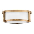 thumbnail image 1 of 2 Light Medium Flush Mount In Transitional Style 13.25 Inches Wide By 4.75 Inches High-Brushed Bronze Finish Hinkley Lighting 3241Br, 1 of 7