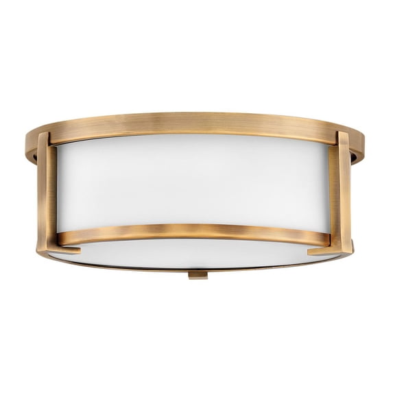 2 Light Medium Flush Mount In Transitional Style 13.25 Inches Wide By 4.75 Inches High-Brushed Bronze Finish Hinkley Lighting 3241Br