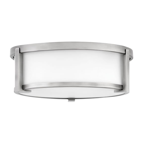 2 Light Medium Flush Mount In Transitional Style 13.25 Inches Wide By 4.75 Inches High-Antique Nickel Finish Hinkley Lighting 3241An