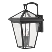 2564MB-LL Hinkley Lighting Alford Place - 2 Light Medium Outdoor Wall Lantern in Traditional Style - 10 Inches Wide by 17.5 Inches High-Museum Black