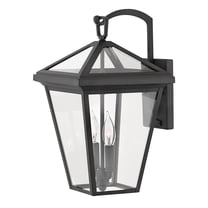 2564MB-LL Hinkley Lighting Alford Place - 2 Light Medium Outdoor Wall Lantern in Traditional Style - 10 Inches Wide by 17.5 Inches High-Museum Black