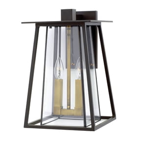 2104KZ Hinkley Lighting Walker - Two Light Outdoor Medium Wall Mount in Transitional and Craftsman Style - 9.5 Inches Wide by 15 Inches High-Buckeye