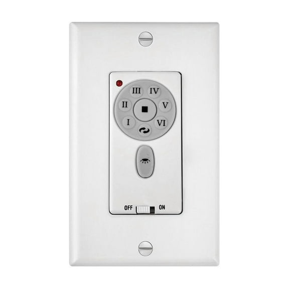 980013FAS-Hinkley Lighting-Accessory - 5.25 Inch 6 Speed DC Wall Control