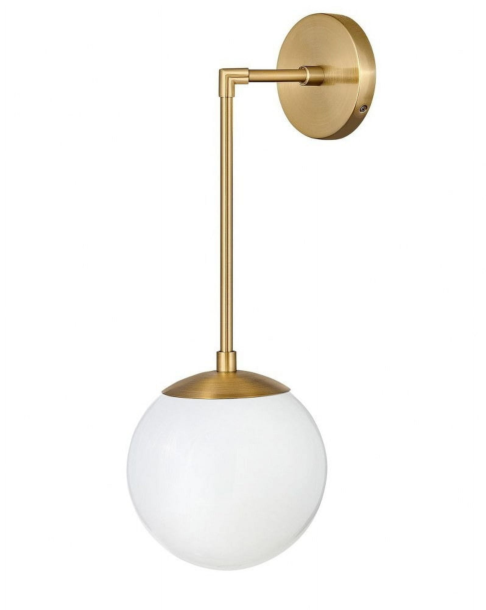 Warby Mid-Century Modern Black and Clear Glass Dimmable Sconce