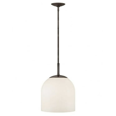 45097BX-Hinkley Lighting-Willa - 10W 1 LED Medium Convertible Pendant In Traditional Style-16.75 Inches Tall and 12 Inches Wide-Black Oxide Finish