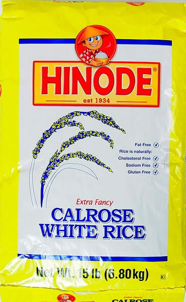 Hinode Hinide Calrose White Rice 15lb Bag