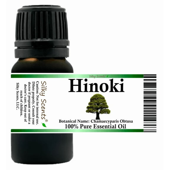 Hinoki Essential Oil 1 fl oz (30 ml) - 100% Pure and Natural by Silky Scents