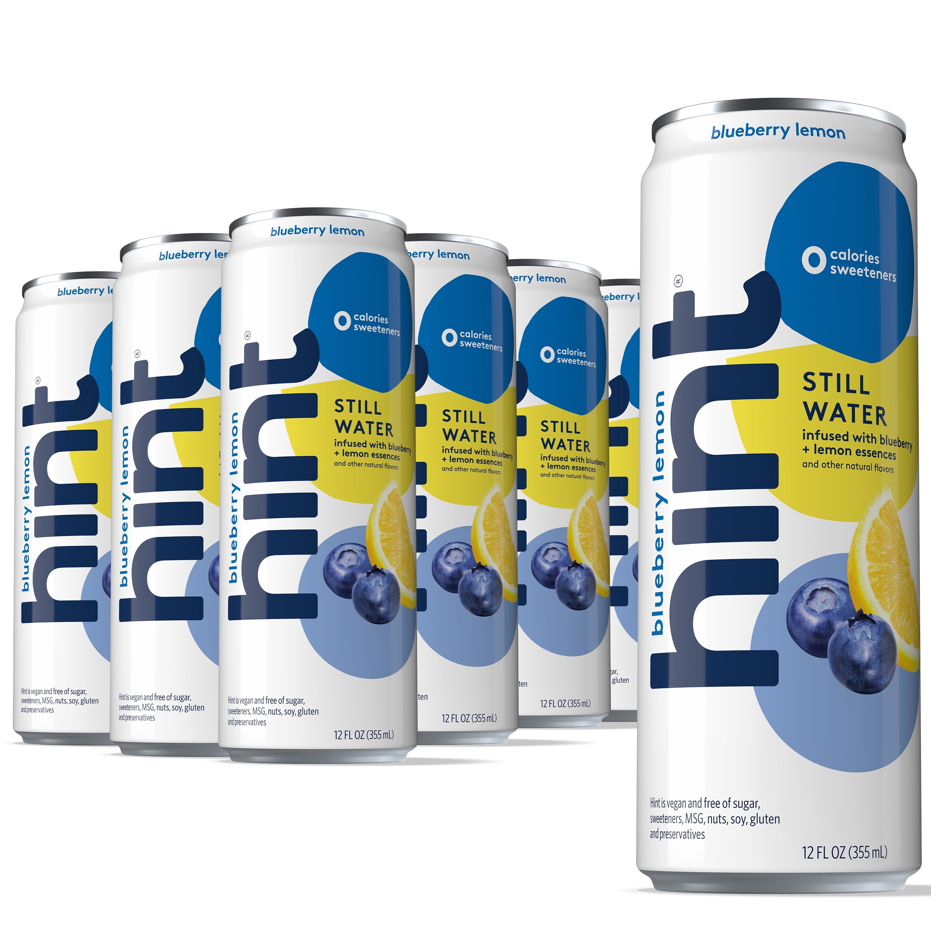 Hint Canned Water, Blueberry Lemon-Purified Flavored Water with