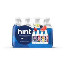 Hint Flavored Water Infused with Fruit Essence Blue Variety Pack, 4-Flavor, 16 fl oz, 12-Pack