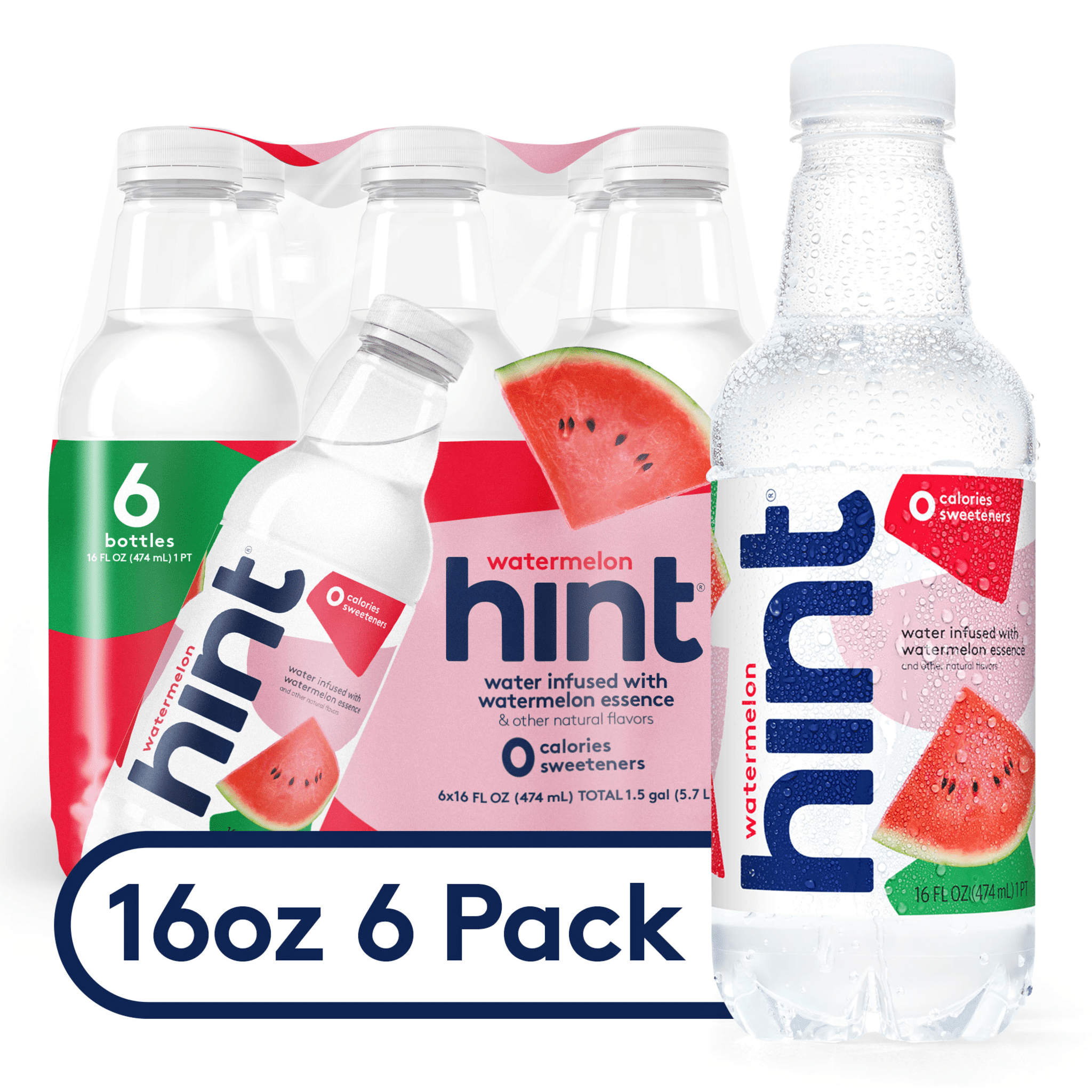 Brandclub - Hint Flavored Water Infused with Watermelon Essence, 16 fl ...