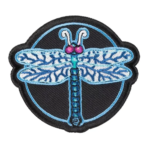 Hint Of Blues Dragonfly Patch, Ladies Animal Patches
