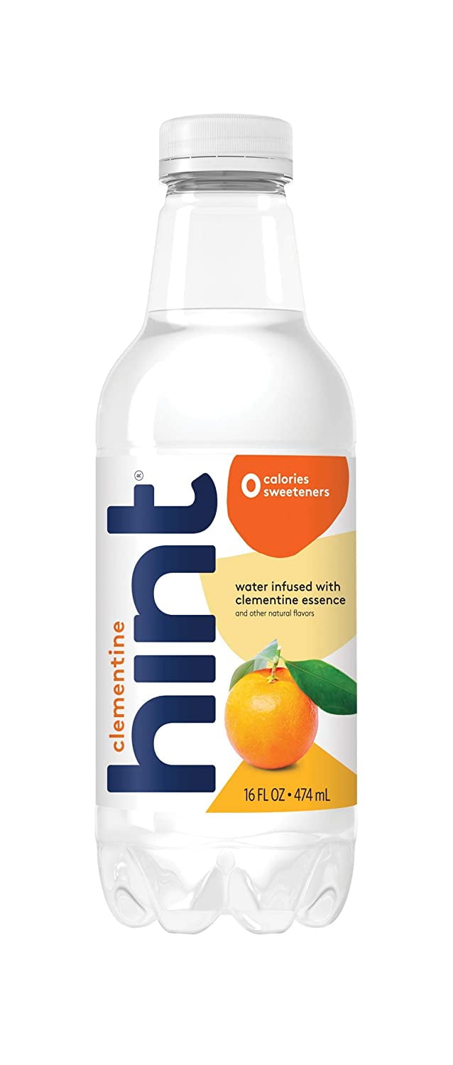 Hint Water Clementine, (Pack of 12) 16 Ounce Bottles, Pure Water