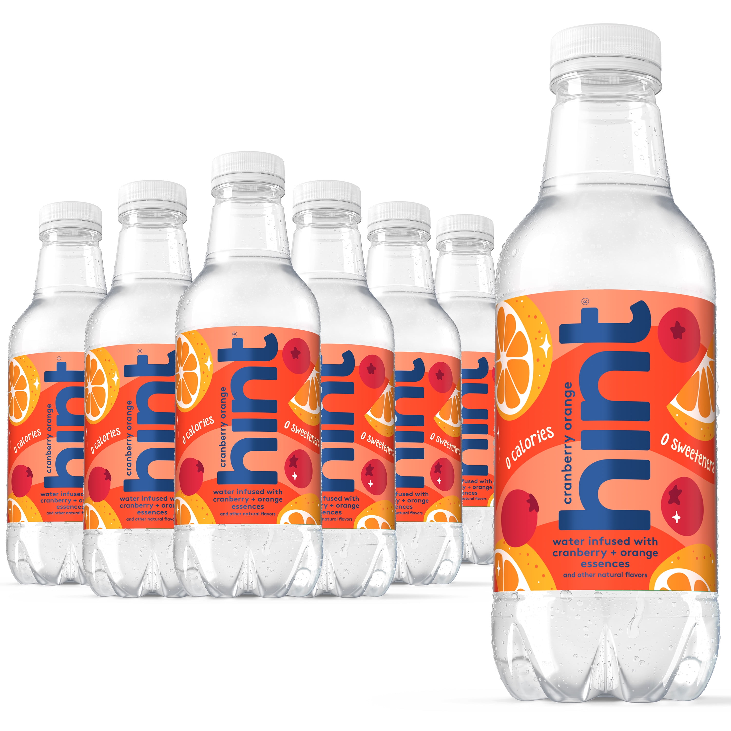 Hint Fruit Infused Bottled Water, Cranberry Orange - Sugar Free Flavored Water with Zero Calories, Natural Fruit Essences, and No Artificial Sweetners - 16 Fl Oz (Pack of 12)