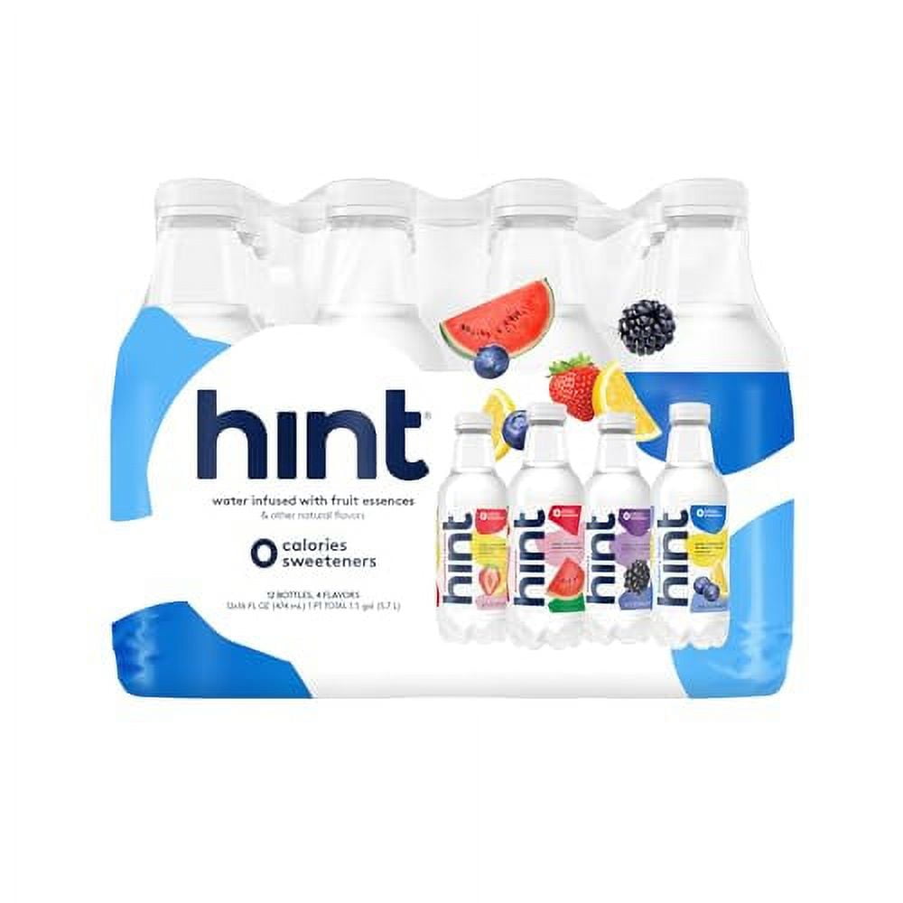 Hint Water White Variety Pack (Pack of 12), 3 Bottles Each of ...