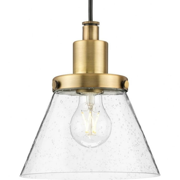 Hinton Collection One-Light Brushed Nickel Modern Farmhouse Pendant