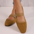 thumbnail image 1 of Hinvhai Ballet Flats for Women Slip on Round Toe Ballerina Flats Comfortable Mary Jane Shoes Casual Daily Wear Working Shoes Khaki 6.5(38), 1 of 9