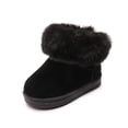 thumbnail image 1 of Hinvhai Boys Girls Snow Boots Warm Fleece Non-Slip Outdoor Winter Shoes for Toddler/Little Kid Black 11(26), 1 of 9