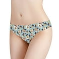 thumbnail image 1 of Hinvhai Clearance Women Silky Comfy Low Waist Breathable Sexy Nylon Has Elasticity Underpant Light blue 6(M), 1 of 1