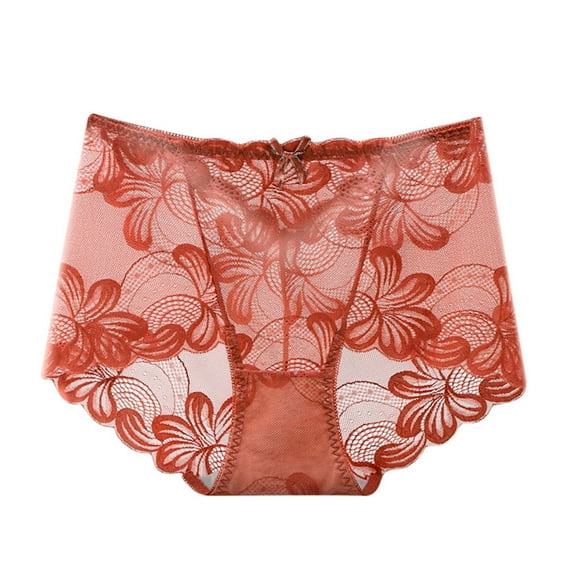 Hinvhai Clearance Women's Sexy Cotton Crotch Lifting Buttock Lace Opening Seductive Large Size Sexy Underwear Low Waist Free Sexy Sexy Sexy Underwear Coffee L(L)