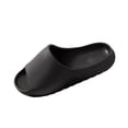 thumbnail image 1 of Hinvhai Cloud Slides for Men and Women, Quick Drying Slippers Shoe Open Toe Thick Soft Platform Slide Sandals Daily Shower Sandals Non-Slip Bathroom Slippers Summer for Indoor Black 4.5-6(38), 1 of 8
