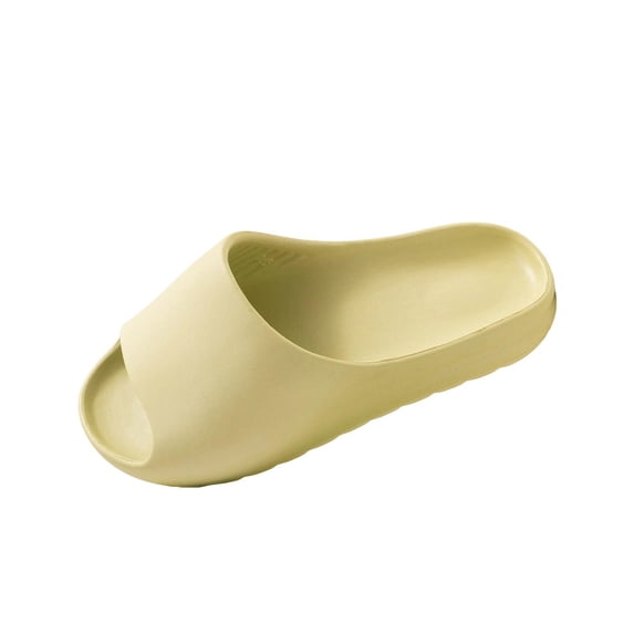 Hinvhai Cloud Slides for Men and Women, Quick Drying Slippers Shoe Open Toe Thick Soft Platform Slide Sandals Daily Shower Sandals Non-Slip Bathroom Slippers Summer for Indoor Green 8.5-10(44)