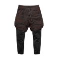 thumbnail image 1 of Hinvhai Compression Pants for Men, 2 in 1 Running Shorts Double Layer Quick ness Leggings Sport with Pocket Brown XXXL(XXXL), 1 of 8