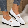 thumbnail image 1 of Hinvhai Flat Shoes for Women Dressy Pointed Toe Knit Ballet Comfortable Casual Dress Shoes Ballerina Flats Round Toe Walking Flats Breathable Knitted office Work White 7(39), 1 of 9