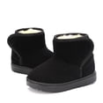 thumbnail image 1 of Hinvhai Girls Boys Warm Winter Boots Kids Outdoor Snow Boots(Toddler/Little Kid) Black 2(34), 1 of 9