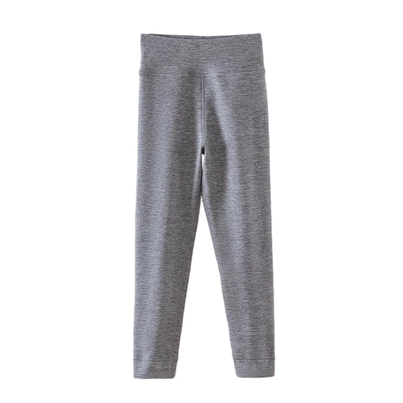 Hinvhai Girls Leggings Girl Stretch Pull On Ankle Length Jeggings Skinny Pants Gray 8-9Years