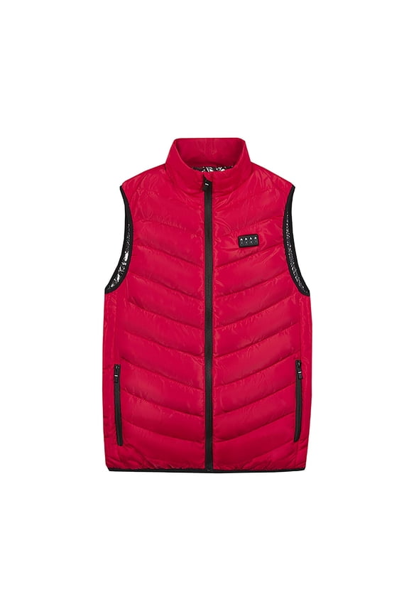 Heated Vest for Men and Women, Lightweight Heated Vest Pack Included for Hunting/Hiking Red 6(M)