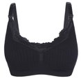 thumbnail image 1 of Hinvhai Ladies Traceless Comfortable Breathable No Steel Ring Front Buckle Breastfeeding Bra Woman Underwear On Clearance Black 10(XL), 1 of 5