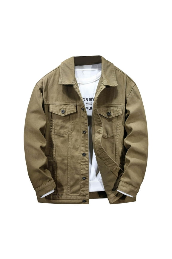 Men's Casual Lightweight Shirt Jacket Work Shacket Jackets Military Button Down Overshirt with Flap Pockets Army Green 6(L)