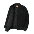 thumbnail image 1 of Hinvhai Men's Corduroy Jacket with Full Flannel Lined,Zip Up Casual Vintage Outerwear Coat,100% Cotton Black XL(XL), 1 of 4