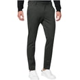 thumbnail image 1 of Hinvhai Men's Elastic Waist Chino Pants Straight Leg Twill Casual Pants with Button Pockets Dark Gray 16-18(XL), 1 of 6