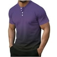 thumbnail image 1 of Hinvhai Men's Fashion Casual Front Placket Short Sleeve Henley T-Shirts Cotton Shirts Khaki XXL(XXL), 1 of 6