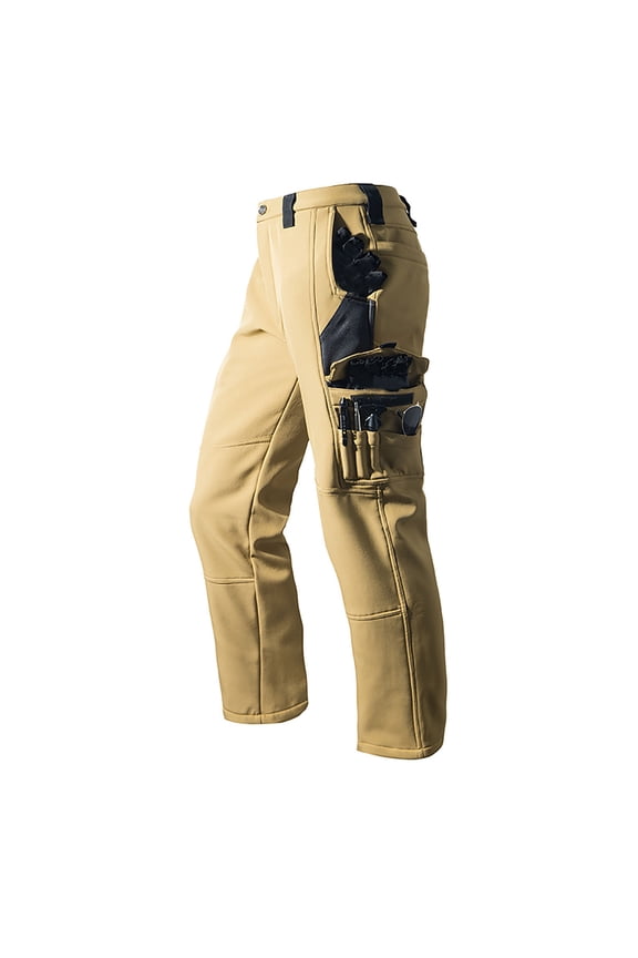 Men's Flex Work Pants Stretch Ripstop Water-Resistant Utility Cargo Pants Lightweight Workwear Tactical Pants Khaki XXXL(XXXL)