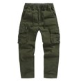 thumbnail image 1 of Hinvhai Men's Full Elastic Waist Loose Fit Lightweight Outdoor Workwear Pull On Cargo Pants with Multi Pockets Army Green, 1 of 6