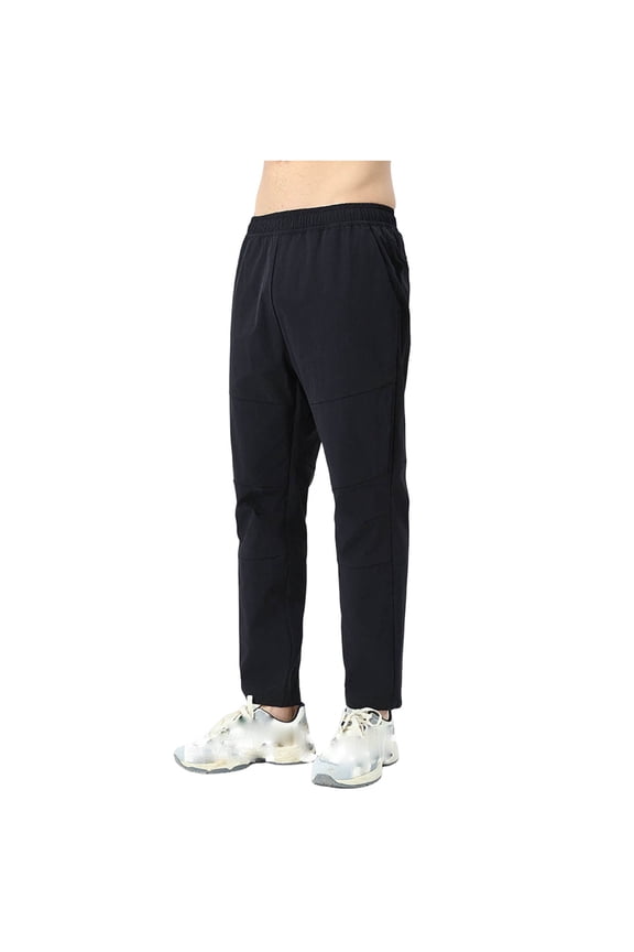 Men’s Jogger Workout Pants Tapered Fit Quick Dry Athletic Training Pants with Drawstring Waist Stretch Track Pants for Sports Black XS(XS)